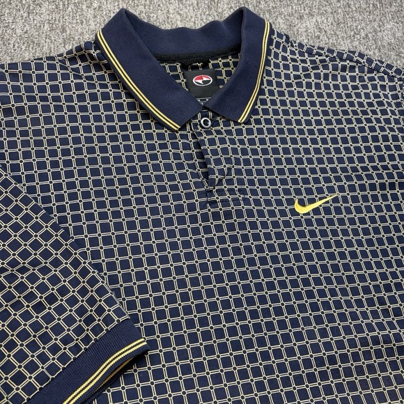 Nike Other - Vintage Nike Tiger Woods Polo Shirt Mens M Blue Plaid Slam Yin Yang Golf 90s Y2K